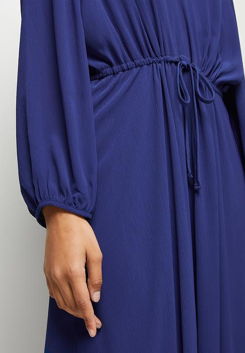 MILLA - Gauged detail maxi dress - blue