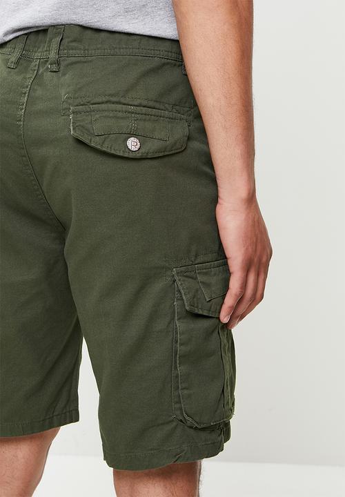basicthread - Cargo shorts - green