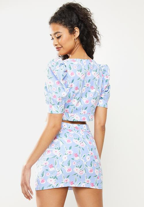 Glamorous - Luna top - light blue 