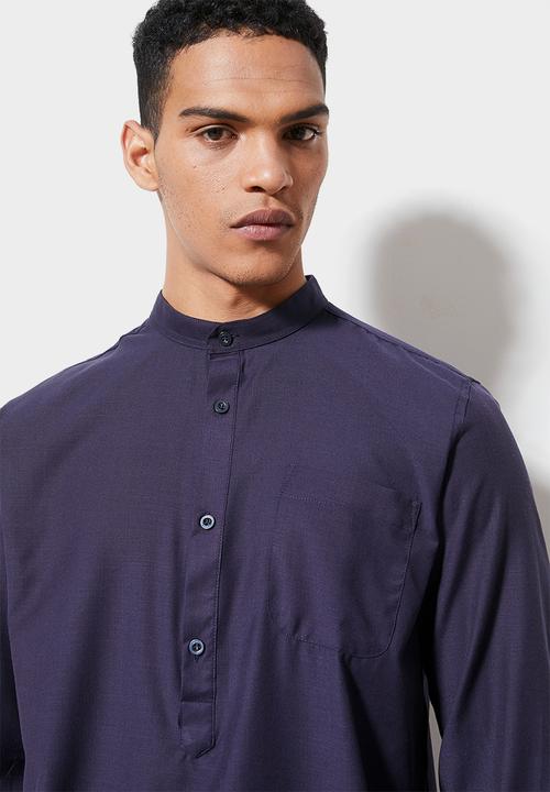 Superbalist - Lee regular fit long sleeve tunic - navy