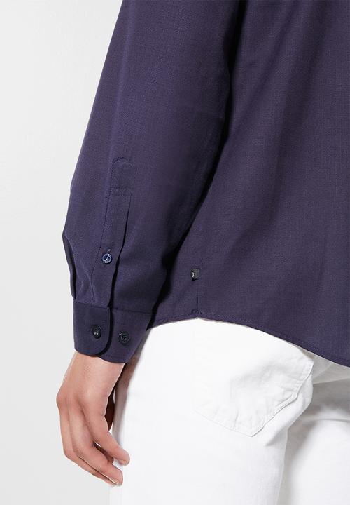 Superbalist - Lee regular fit long sleeve tunic - navy