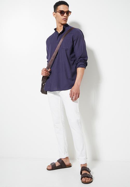 Superbalist - Lee regular fit long sleeve tunic - navy