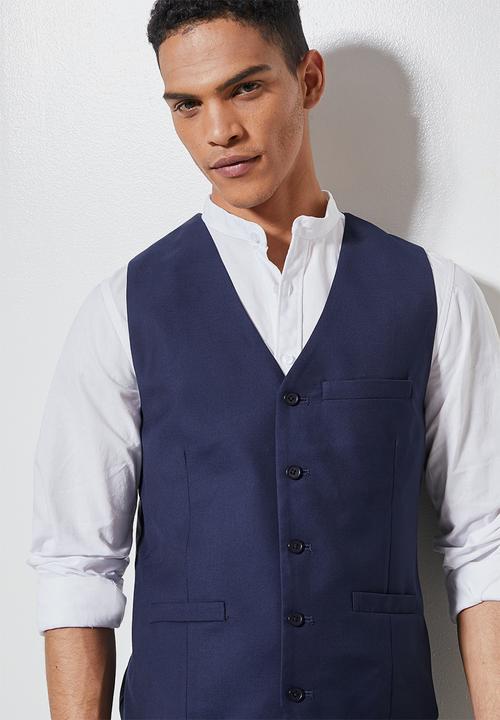 Superbalist - Core slim fit waistcoat - navy