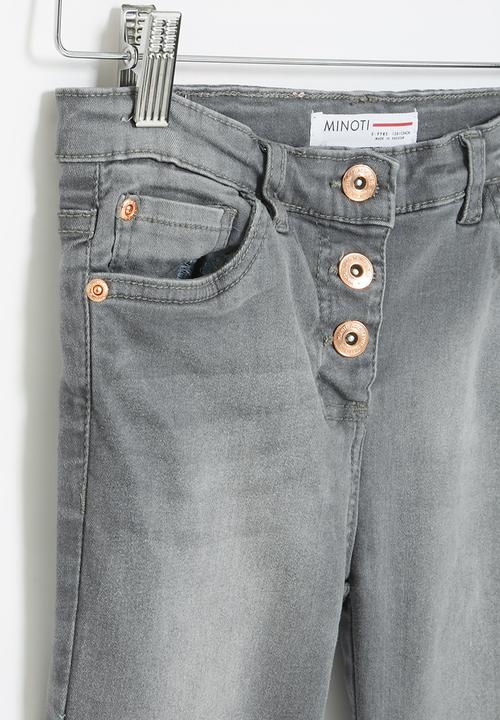 MINOTI - Girls basic super skinny jean - grey
