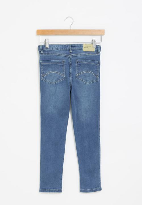 MINOTI - Tween girls basic regular denim jean - mid blue