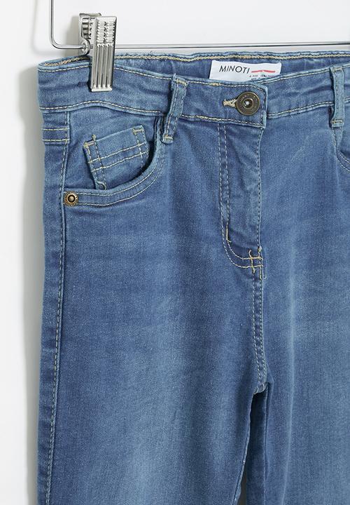 MINOTI - Tween girls basic regular denim jean - mid blue