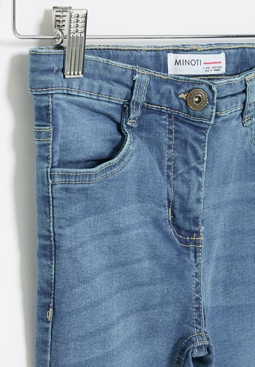 MINOTI - Girls basic regular denim jean - mid blue