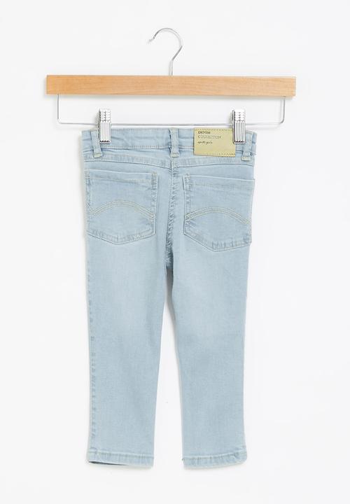 MINOTI - Girls basic regular jean - washed blue