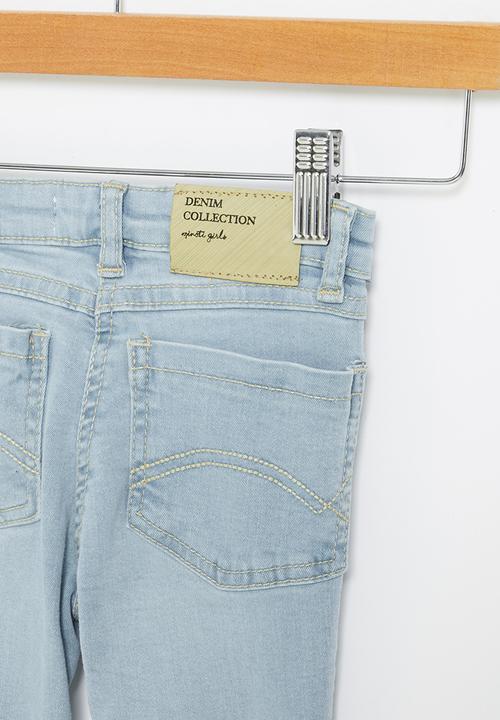 MINOTI - Girls basic regular jean - washed blue