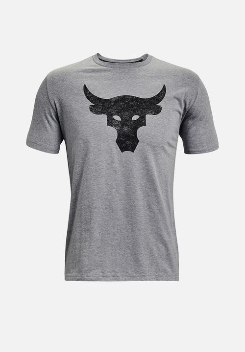 Under Armour - UA Project Rock Brahma Bull ss - grey-melange