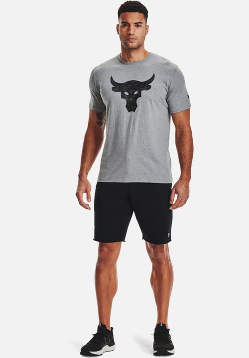 Under Armour - UA Project Rock Brahma Bull ss - grey-melange