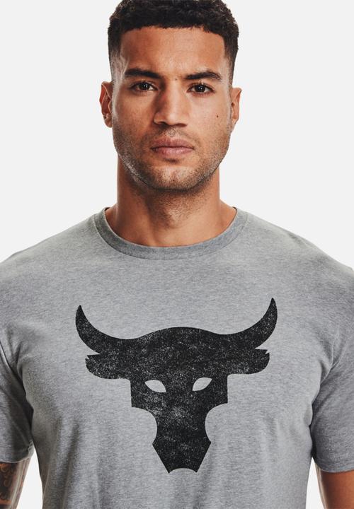Under Armour - UA Project Rock Brahma Bull ss - grey-melange
