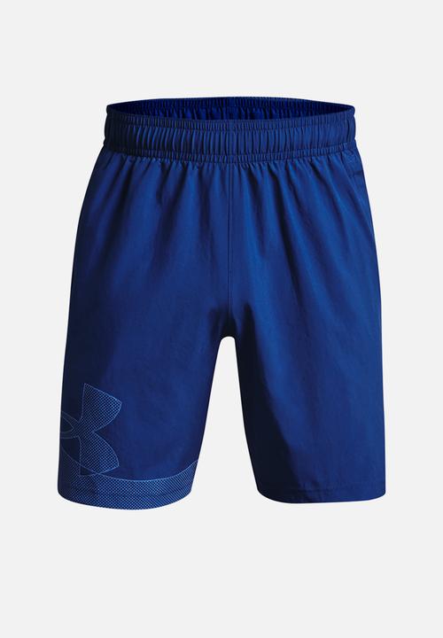 Under Armour - UA woven graphic short - mid blue