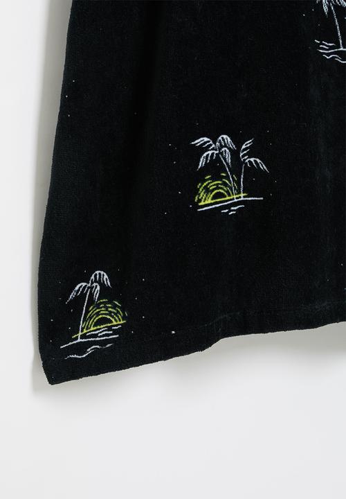Billabong  - Groms island towel - black & blue