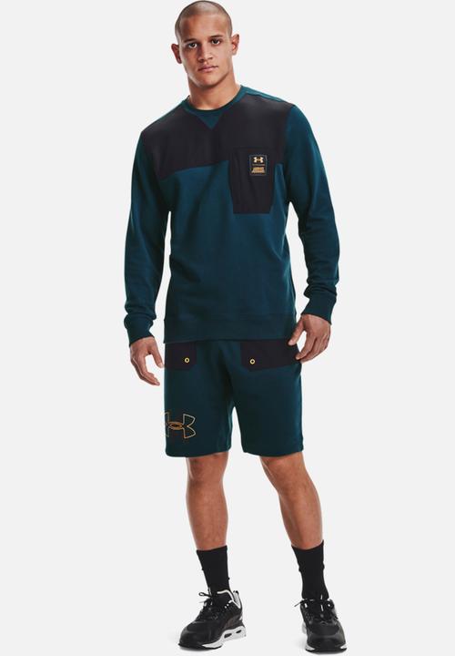 Under Armour - Ua rival terry scribble shorts - mid blue