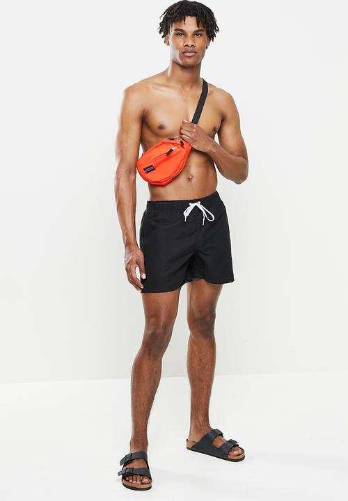 basicthread - Elastic waistband swimshorts - black
