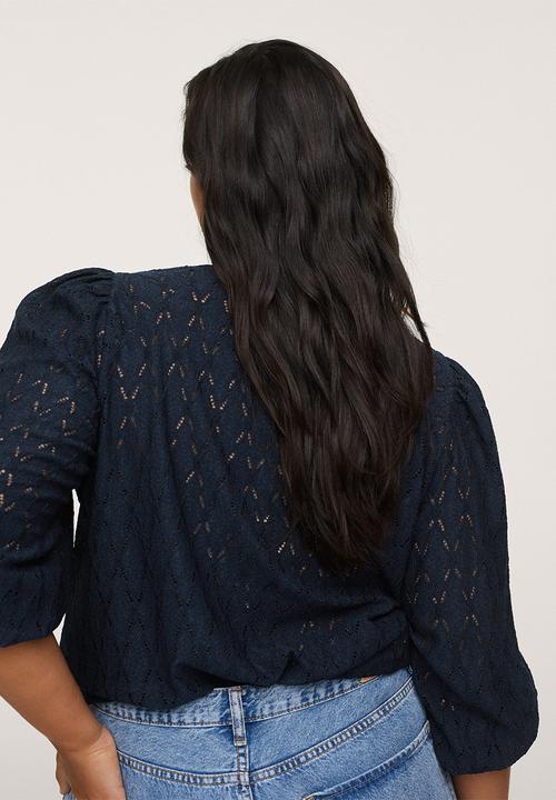 MANGO - Plus T-shirt nina - navy