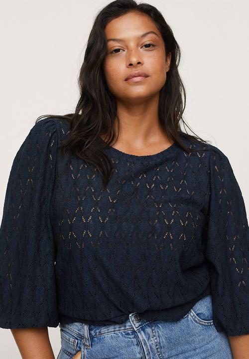MANGO - Plus T-shirt nina - navy