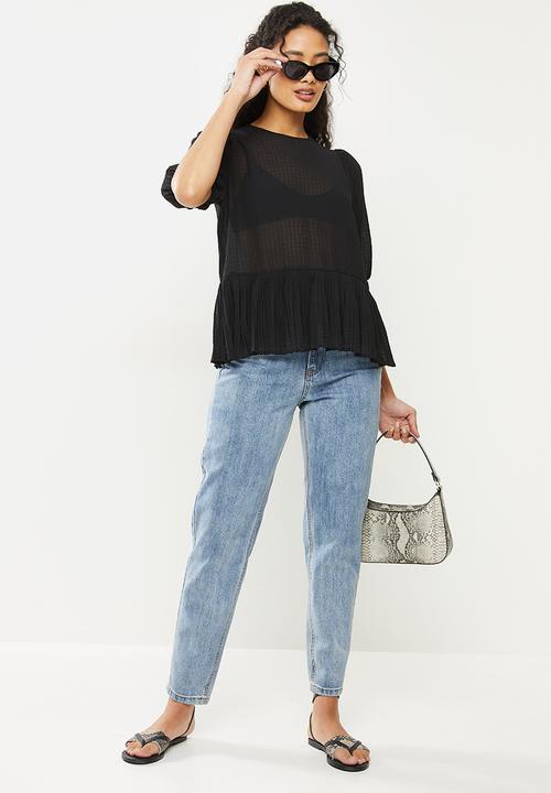 Vero Moda - Else 2/4 top - black