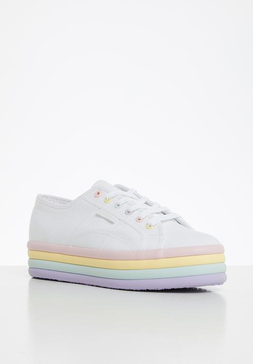 SUPERGA - 2790 candy layered platform - white violet