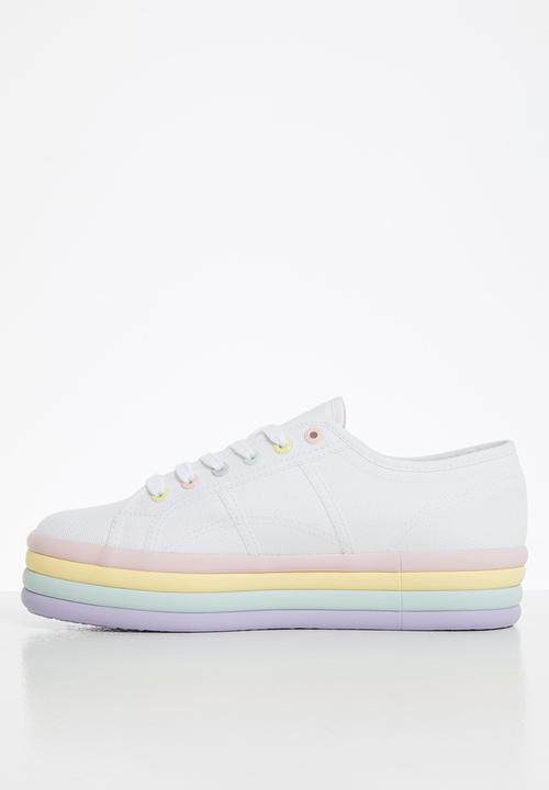 SUPERGA - 2790 candy layered platform - white violet