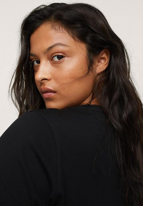 MANGO - Plus T-shirt basi - black