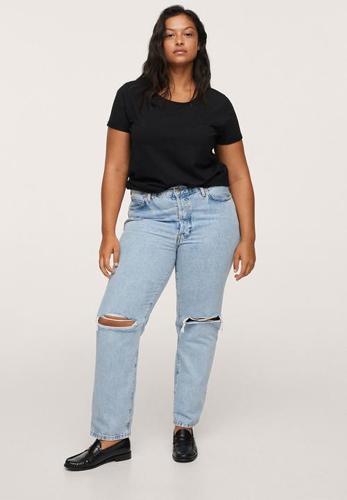 MANGO - Plus T-shirt basi - black