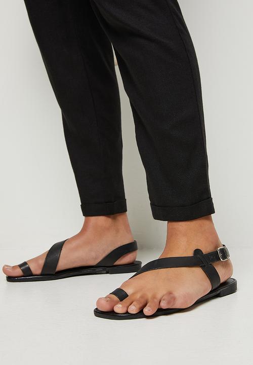 edit - Linen jogger - black