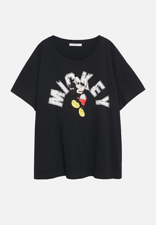 MANGO - Plus T-shirt mickey - black