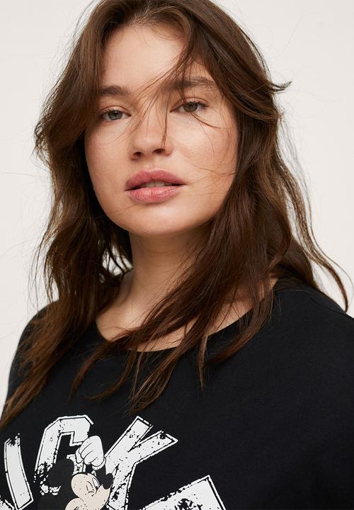 MANGO - Plus T-shirt mickey - black
