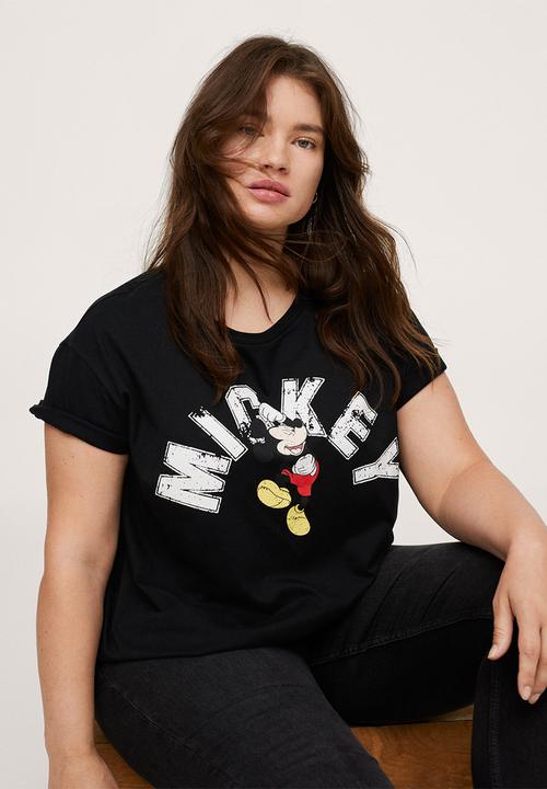MANGO - Plus T-shirt mickey - black