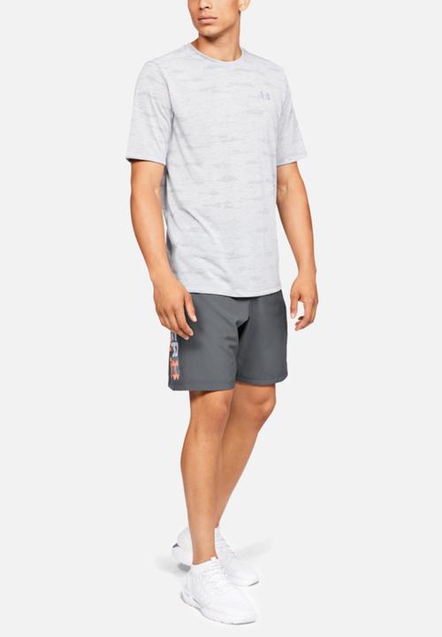 Under Armour - Ua woven wordmark shorts - grey-melange
