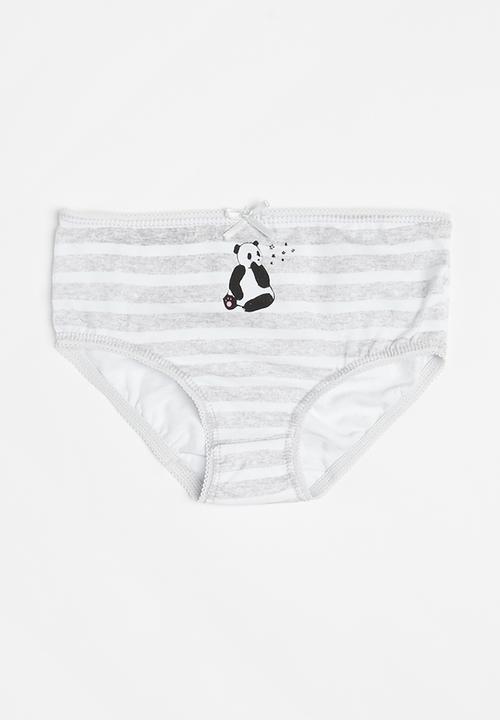 MINOTI - Girls 3 pack panda briefs - multi