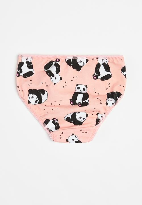 MINOTI - Girls 3 pack panda briefs - multi