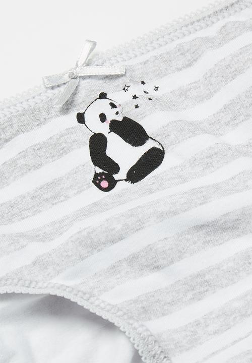 MINOTI - Girls 3 pack panda briefs - multi