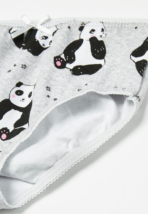 MINOTI - Girls 3 pack panda briefs - multi