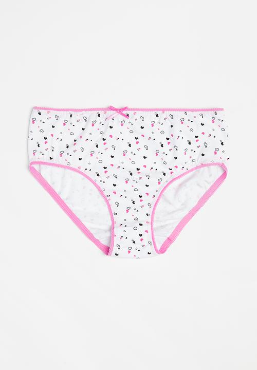 MINOTI - Girls 5 pack hearts briefs - multi