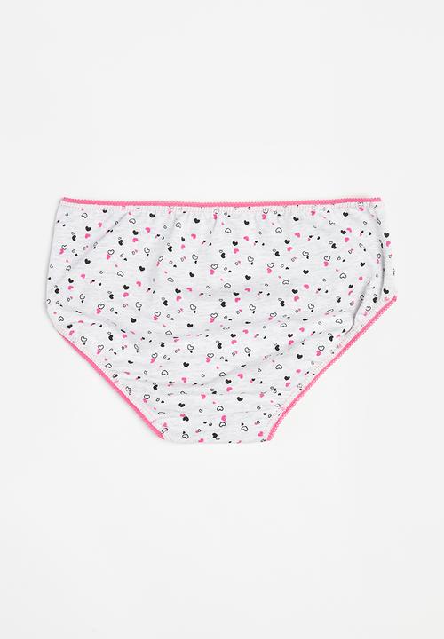 MINOTI - Girls 5 pack hearts briefs - multi