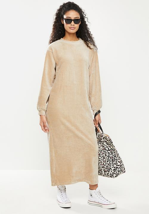 Glamorous - Oversized maxi jumper dress - stone