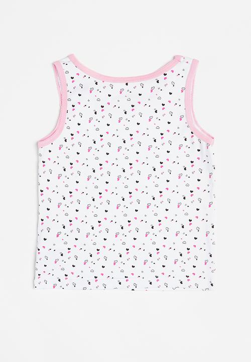 MINOTI - Girls 3 pack aop vests - multi