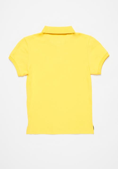 POLO - Girls Nina short sleeve golfer - yellow