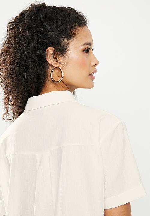 dailyfriday - Maxi shirt dress - white