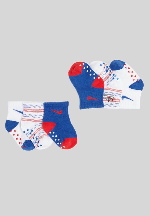 Nike - Nhb af1 stripe gripper 3 pack - multi 