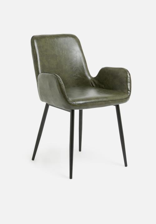 Sixth Floor - Balti dining chair - olive
