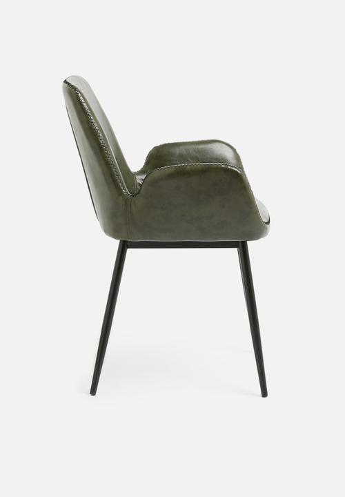 Sixth Floor - Balti dining chair - olive