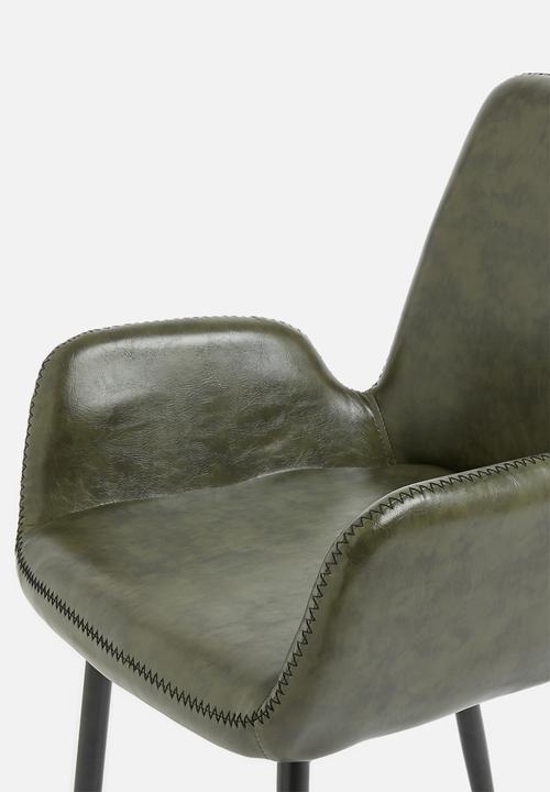 Sixth Floor - Balti dining chair - olive