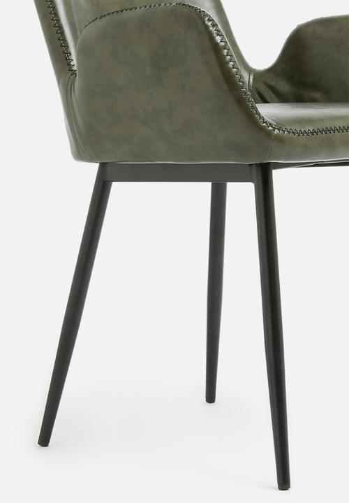 Sixth Floor - Balti dining chair - olive