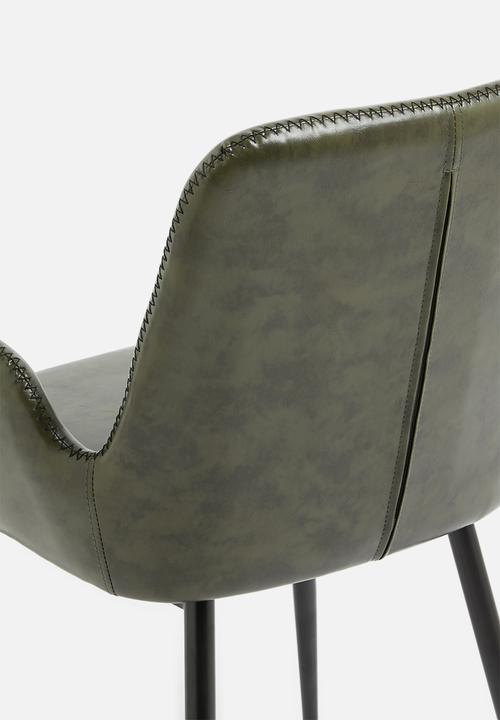 Sixth Floor - Balti dining chair - olive