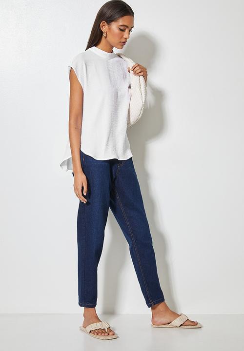 Superbalist - Grown on sleeve t-shirt shell - ivory