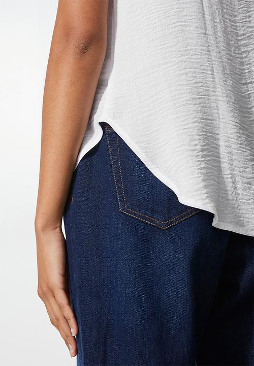 Superbalist - Grown on sleeve t-shirt shell - ivory